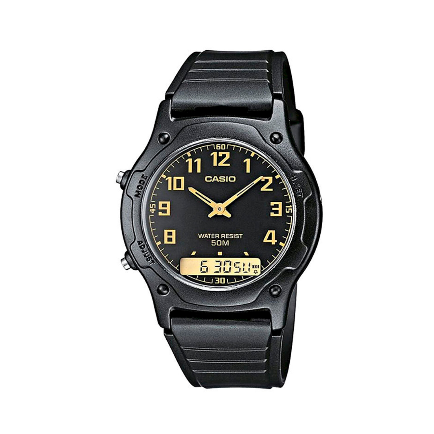 Reloj CASIO AW49H-1BVDF en Resina Negro Esfera 38mm — WatchMe