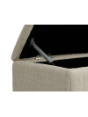 Banco BADSTED almacenaje tela beige/color roble Banco BADSTED almacenaje tela beige/color roble