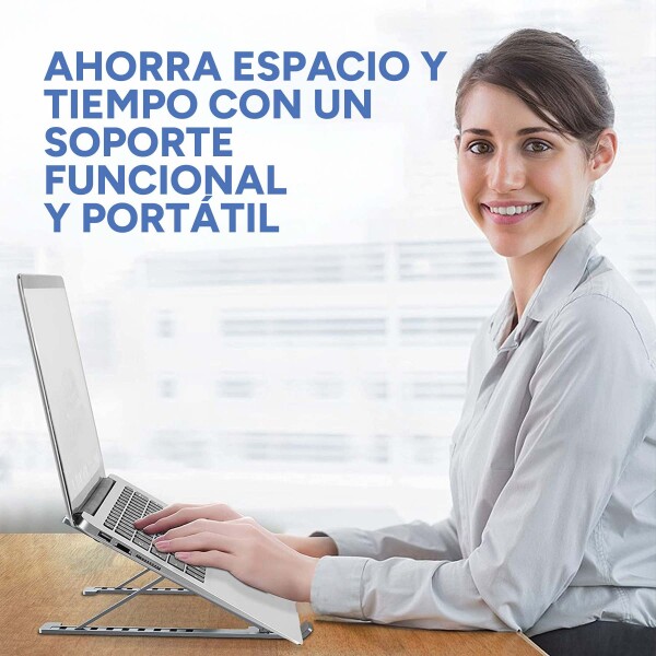 Soporte Plegable Notebook Laptop Ergonomico Calidad Pro Color Variante Blanco