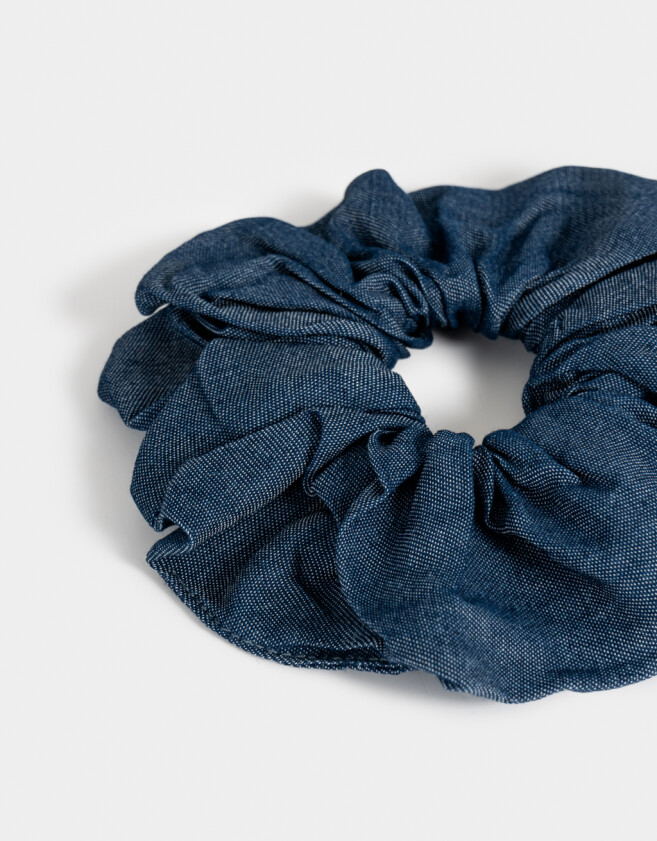 Skunzies XL Maxi Scrunchie Denim - Azul Marino