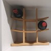 Vinera soporte 9 botellas de vino madera bambú Vinera soporte 9 botellas de vino madera bambú