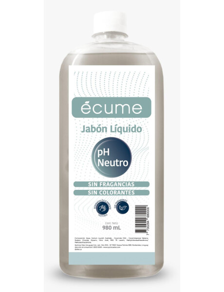 JABÓN DE MANOS PH NEUTRO, 980ML JABÓN DE MANOS PH NEUTRO, 980ML