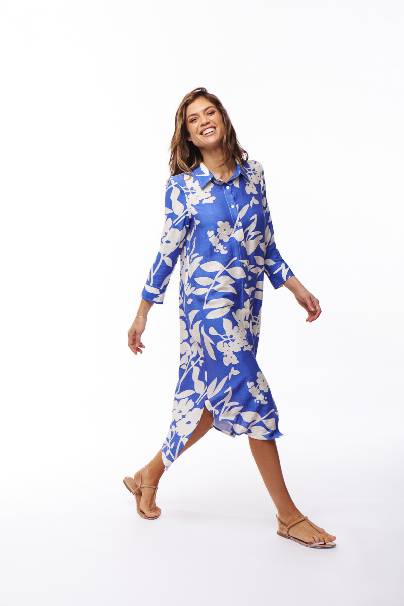 VESTIDO IRINA ESTAMPADO AZUL