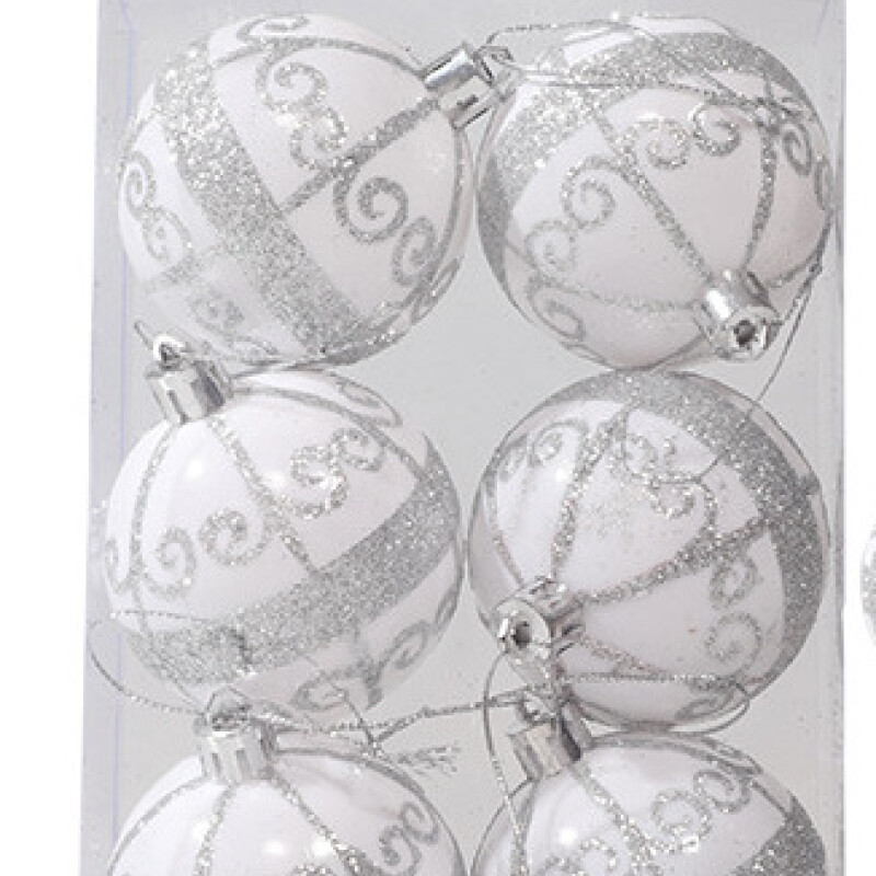 Esferas navideñas Plateado