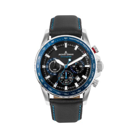 Reloj Jacques Lemans con Malla de Acero y Correa Cuero Esfera Redonda Reloj Jacques Lemans con Malla de Acero y Correa Cuero Esfera Redonda