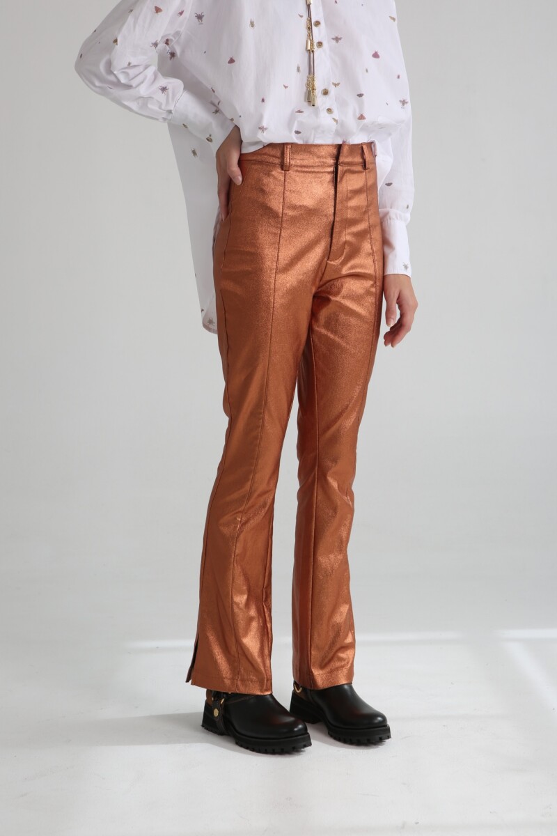 PANTALON CORIN INSECT - Cobre 
