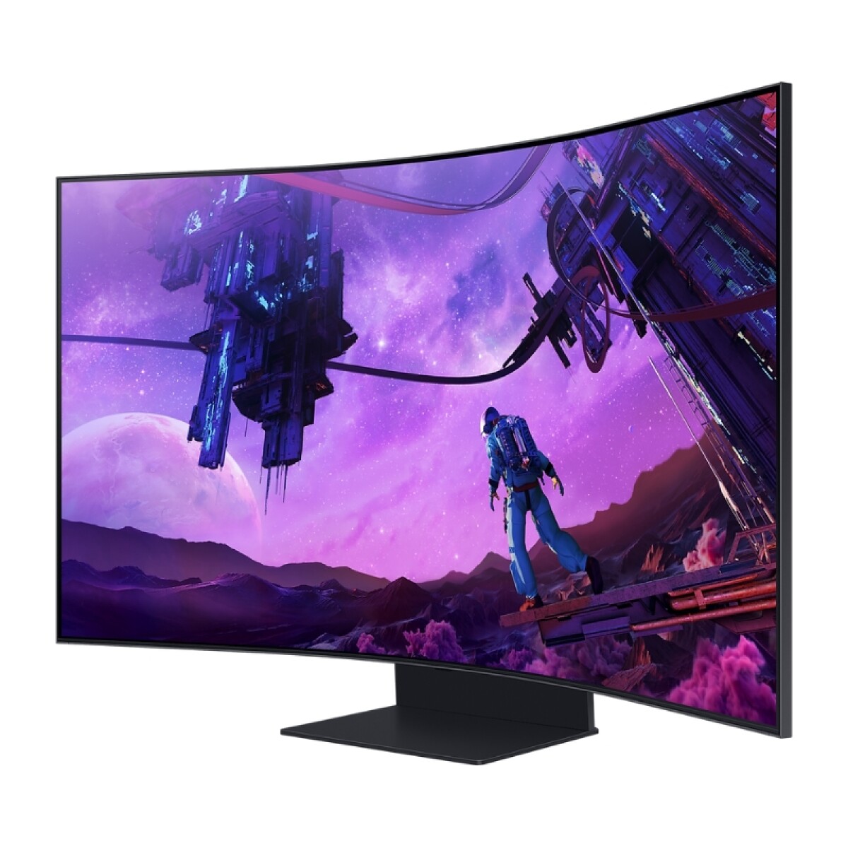 Monitor Samsung Gaming 55 Uhd Curvo 1000r Ls55bg970 