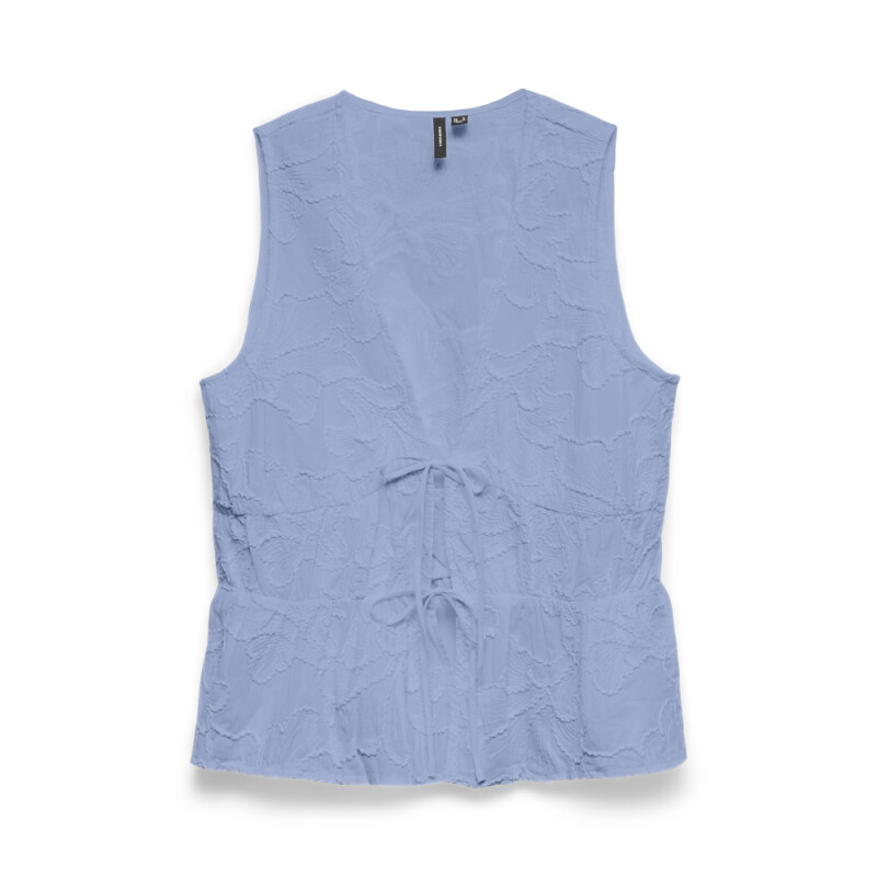 VMANN EMB SL TOP WVN Brunnera Blue