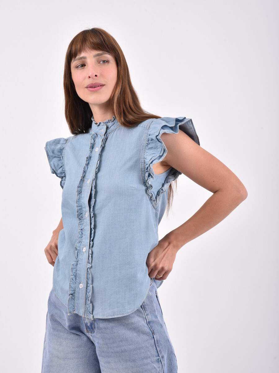 CAMISA CAMIL - AZUL CLARO 