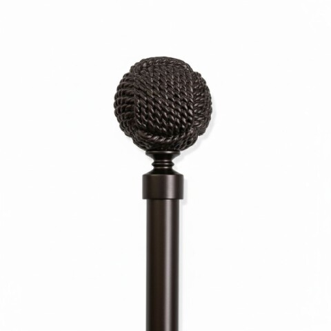 VARA METAL BRONCE P/CORTINA 122-218CM Unica