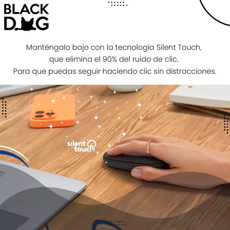 Mouse Inalámbrico Logitech Pebble 2 M350s Bluetooth + Auriculares Negro
