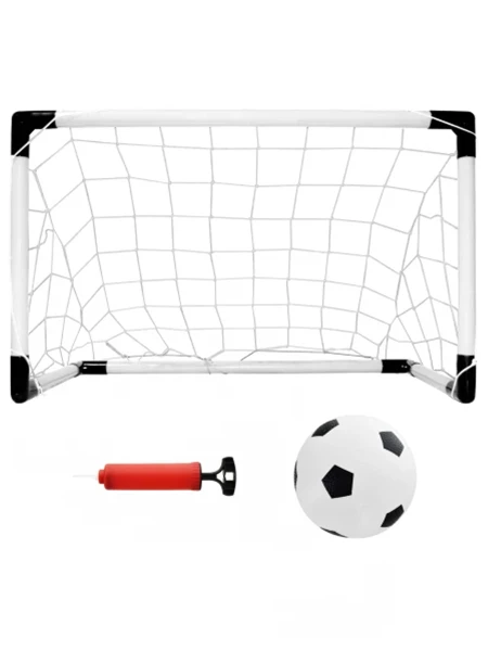 ARCO DE FUTBOL CON ACCESORIOS BLANCO