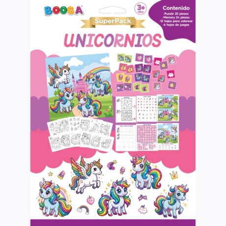 Superpack Para Leer Y Colorear Unicornios Con Juegos Ub 001