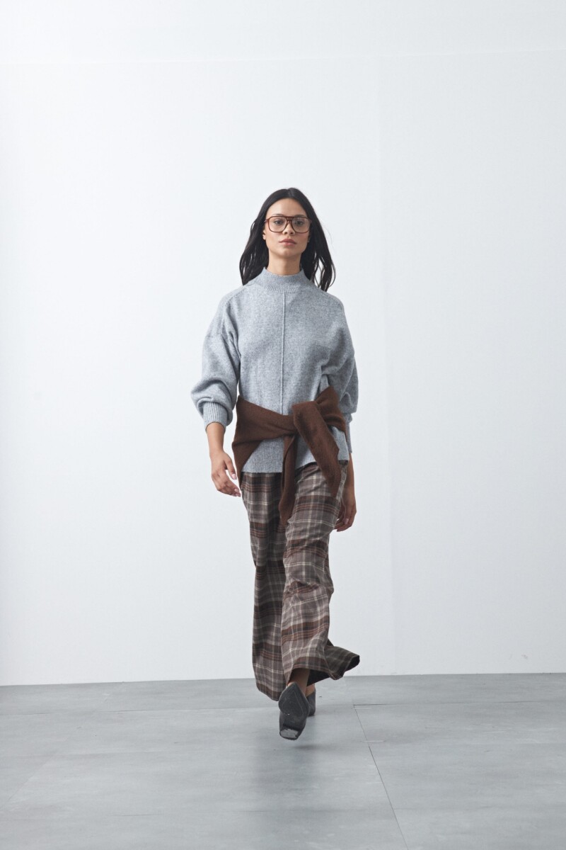 POLERA ISLAND Gris Melange