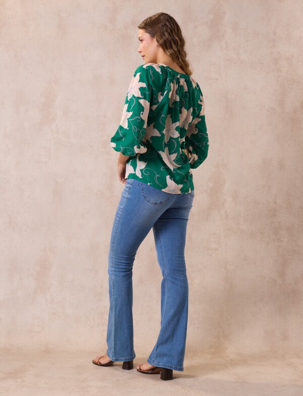 Blusa Gasa VERDE/MULTI