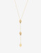 Collares Largos Metal Collar Largo Y Con Chapones - Dorado