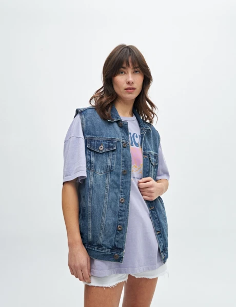 Chaleco Denim Blue