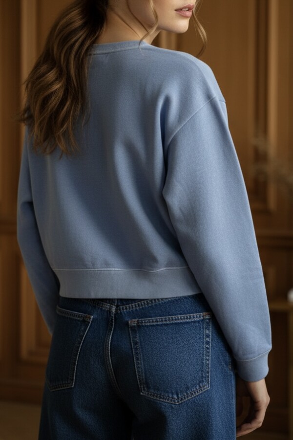 Sweater Algodón Celeste