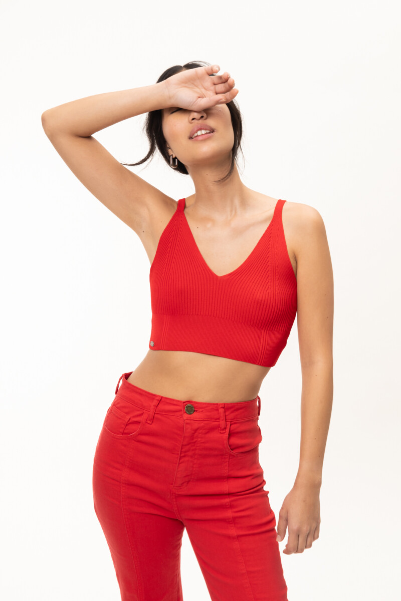 Top New Esmeralda Rojo