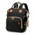 Bolso Maternal Mochila Madre Moderna Impermeable Resistente variante color NEGRO