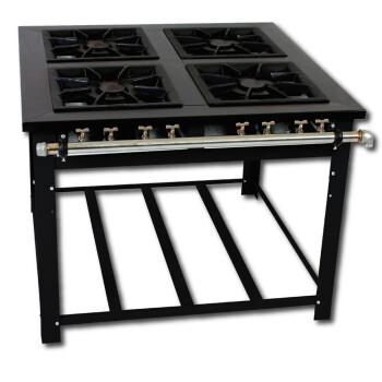 Anafe c/base y coneccion a horno 4 hornalla doble fuego Anafe c/base y coneccion a horno 4 hornalla doble fuego