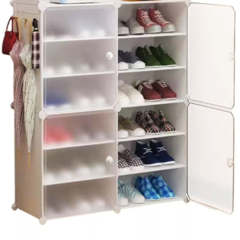 Zapatera Desmontable 24 Pares Color Blanco Zapatera Desmontable 24 Pares Color Blanco
