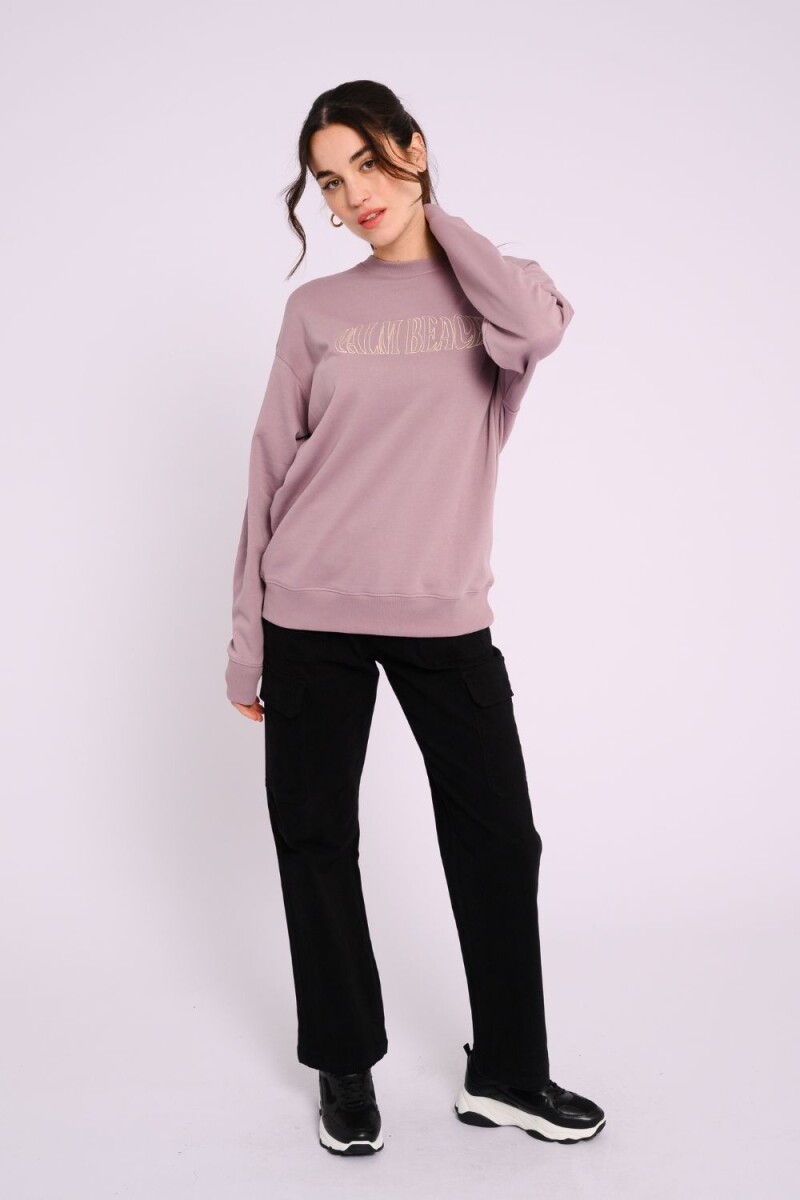 Buzo de felpa oversize Lila