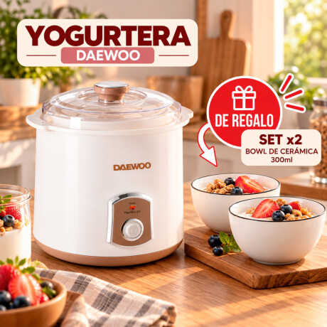 Promo Yogurtera Daewoo + 2 Bowls de ceramica de regalo Promo Yogurtera Daewoo + 2 Bowls de ceramica de regalo