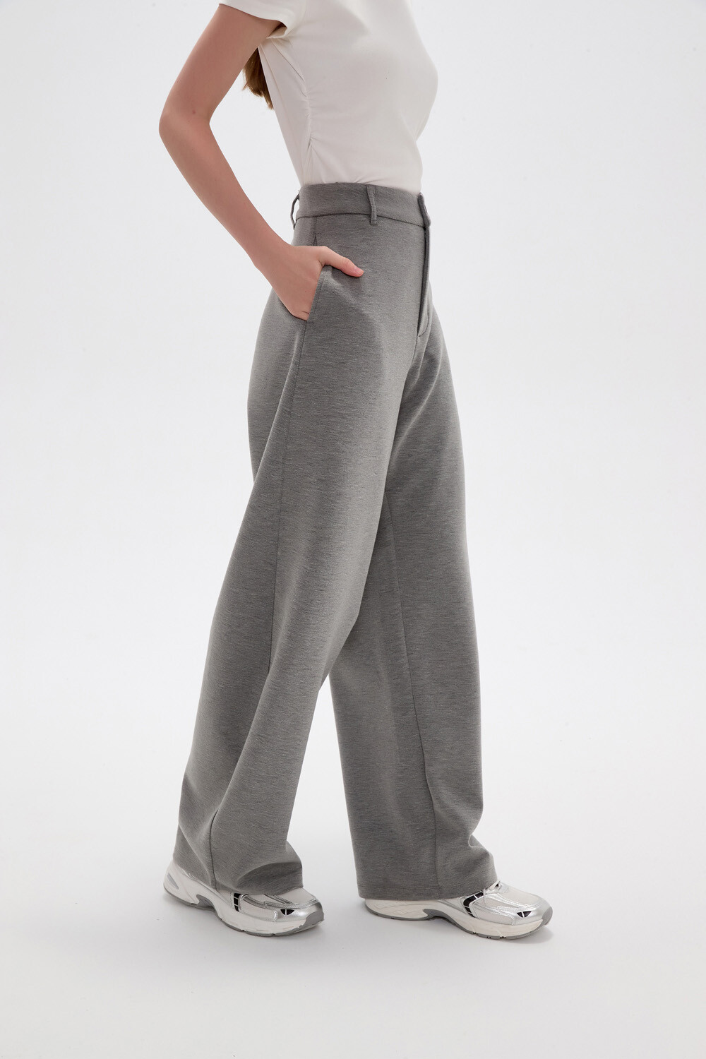 Pantalon Chandler Gris Melange