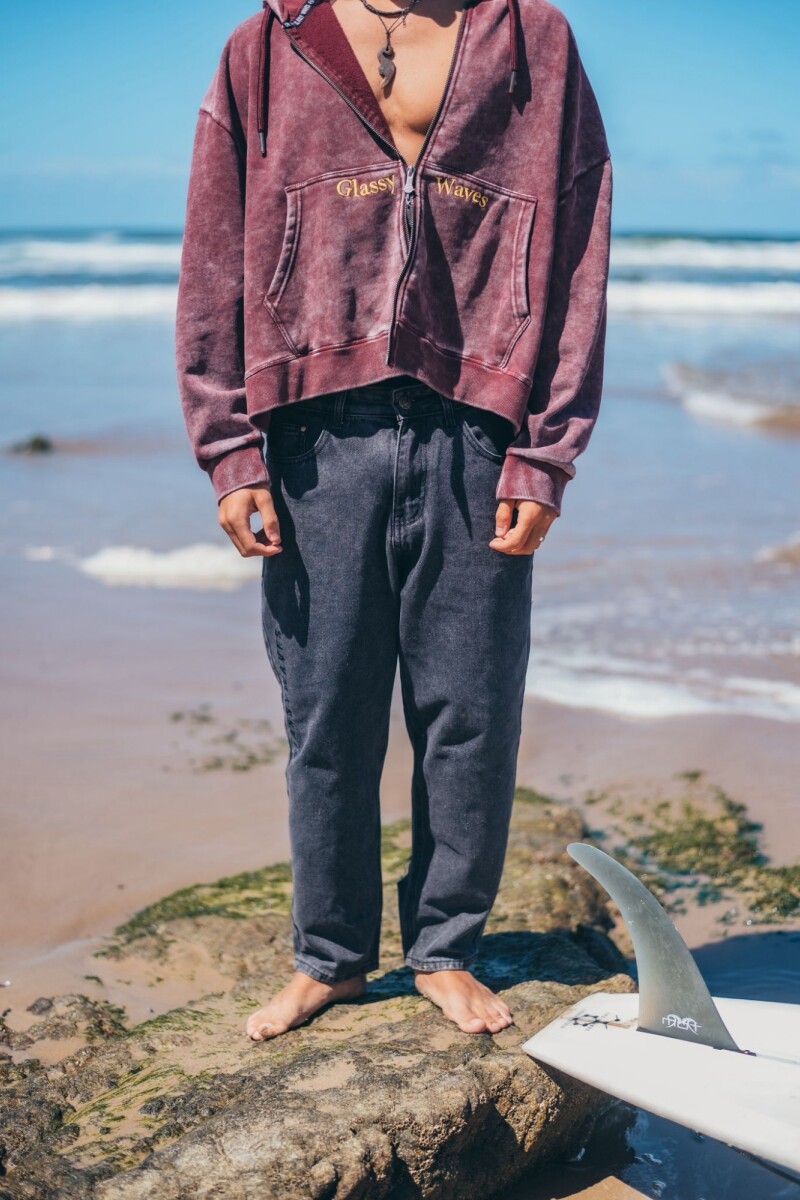 Pantalon Denim Cropped Fit / Negro - Preventa U