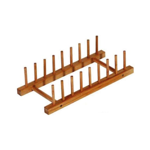 SOPORTE PARA PLATOS MADERA BAMBOO 33x14x8CM NATU SOPORTE PARA PLATOS MADERA BAMBOO 33x14x8CM NATU