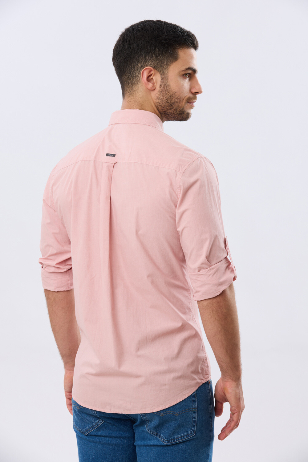 CAMISA CUADROS DE ALGODÓN Rosa