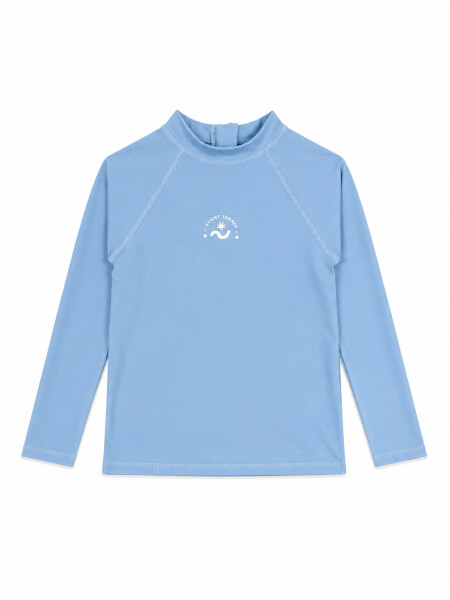 REMERA M/L UV LOGO CELESTE