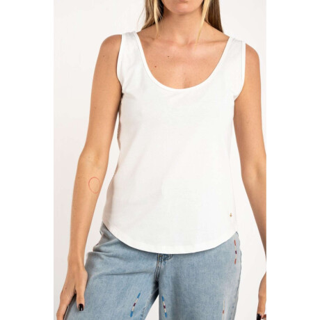 Musculosa Algodón Peinado Nacar