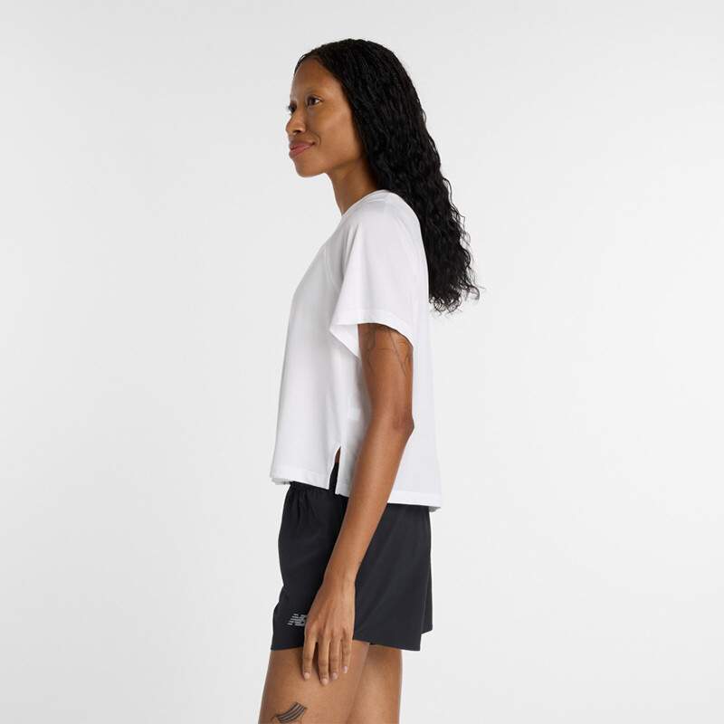 Remera New Balance Infinity Propel Blanco