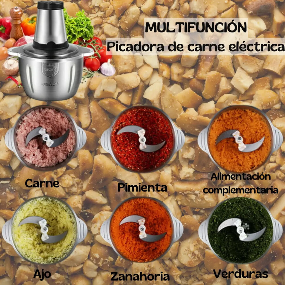 Prcesadora y picadora de alimentos eléctrico. Prcesadora y picadora de alimentos eléctrico.