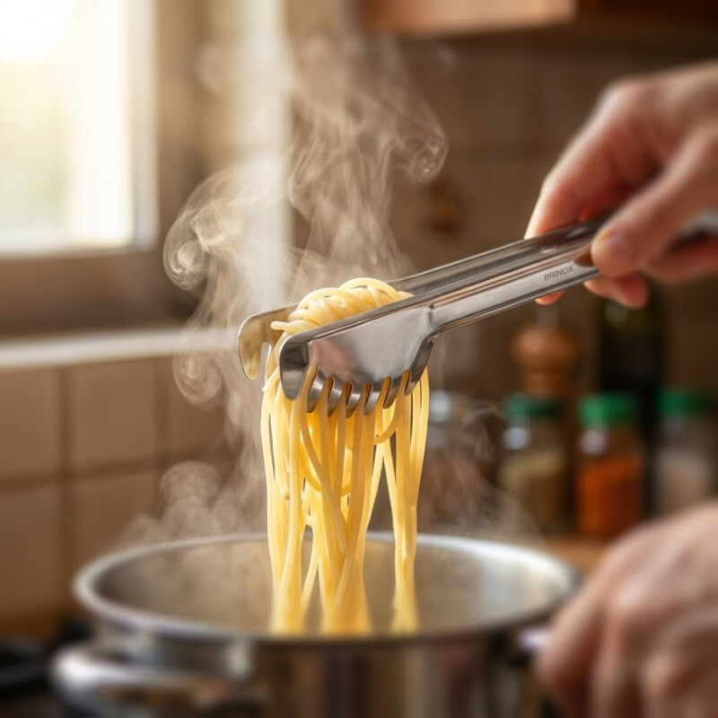 Pinza para pasta Brinox 28,5 cm INOX