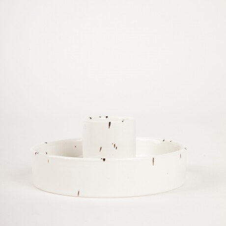 CANDELABRO NET DOTS Blanco/Gris