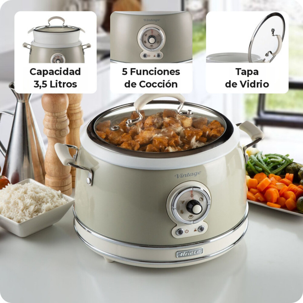 OLLA ARROCERA ARIETE 700W NATURAL-BEIGE MOD.2904