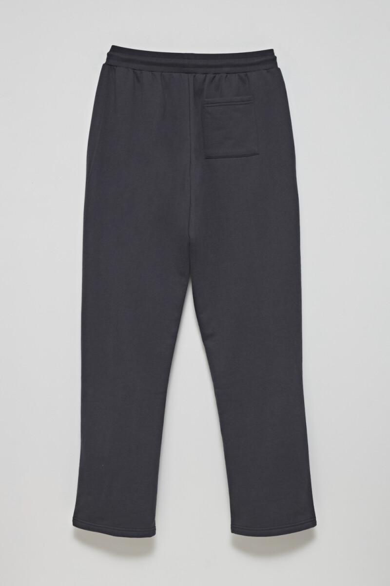 Pantalón deportivo recto Gris Oscuro