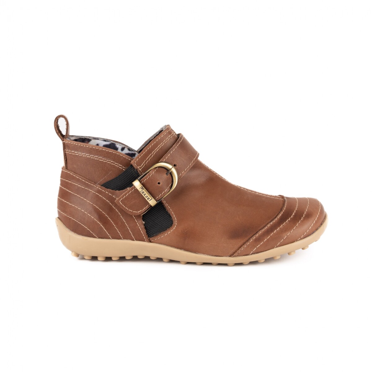 Bota Baja Clásica Cuero - Chocolate 