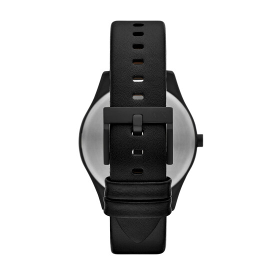 Reloj Armani Exchange Fashion Cuero Negro 0