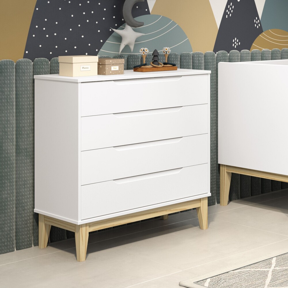 Cómoda 4 cajones Infantil - Elfe Cómoda 4 cajones Infantil - Elfe
