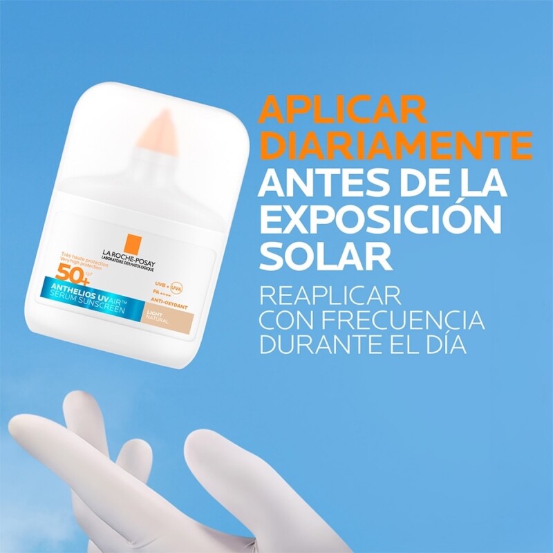 Protector Solar Anthelios Uv Air Spf50+ Tono Light 50 Ml. Protector Solar Anthelios Uv Air Spf50+ Tono Light 50 Ml.