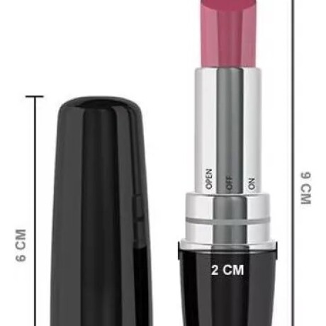 Discreto Vibrador Labial Para Estimular Clitoris Lipsctick Negro