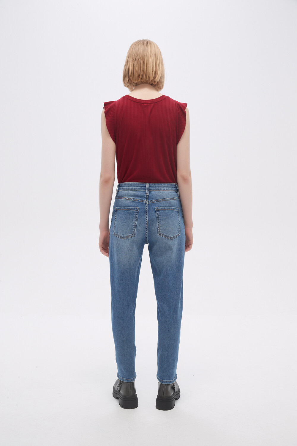 Pantalon Jeaniu Azul