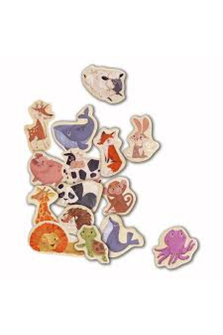 IMANES DE ANIMALES EN MADERA HAPE IMANES DE ANIMALES EN MADERA HAPE
