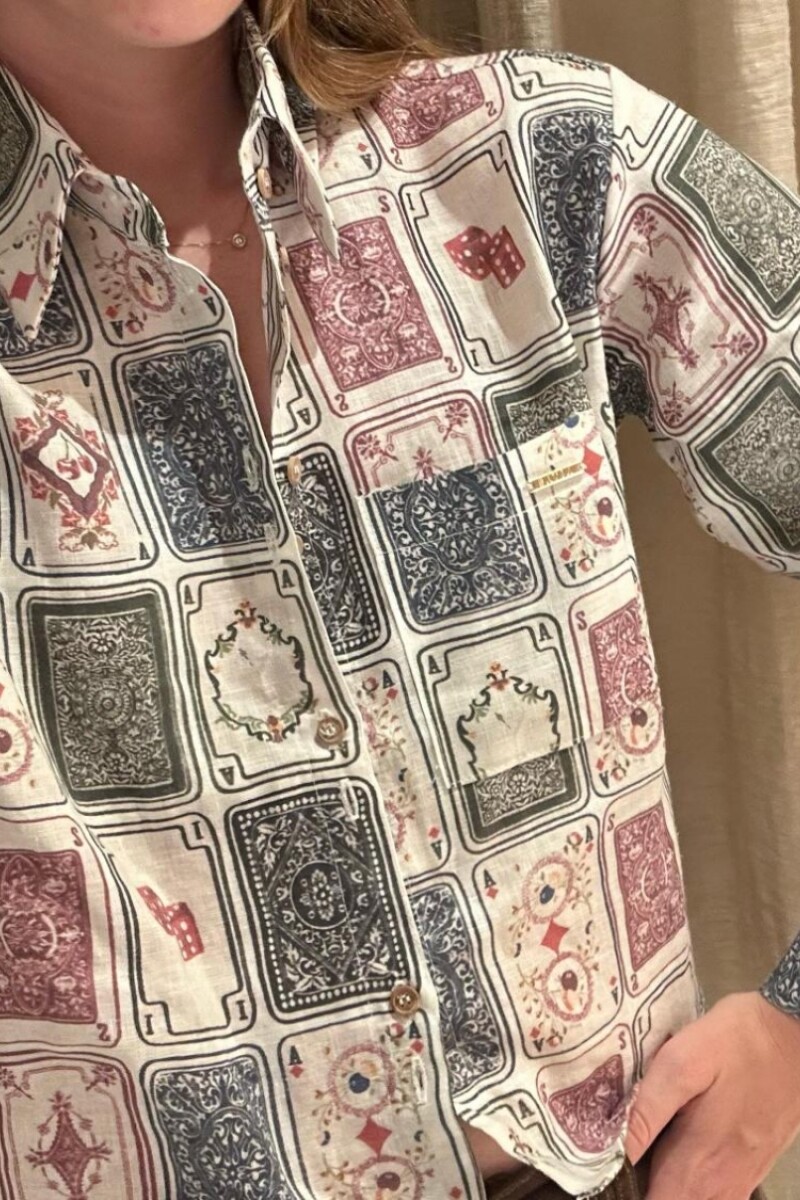 Camisa Azar Print Ludika Camisa Azar Print Ludika
