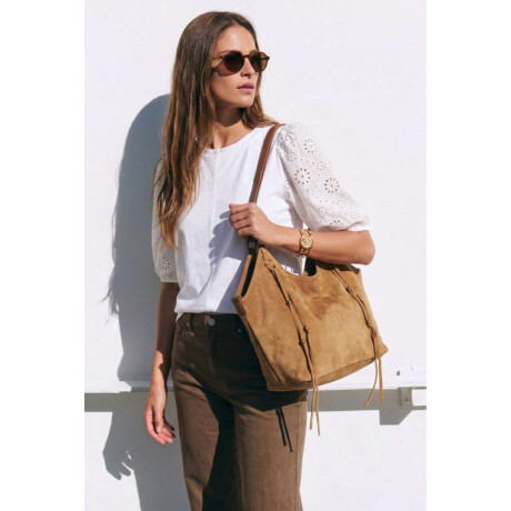 Travel Bag Gamuza Vegana Camel