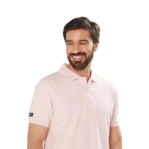 REMERA POLO XS-4XL ROSA CLARO